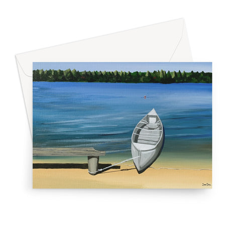 Boat on the Shore Greeting Card