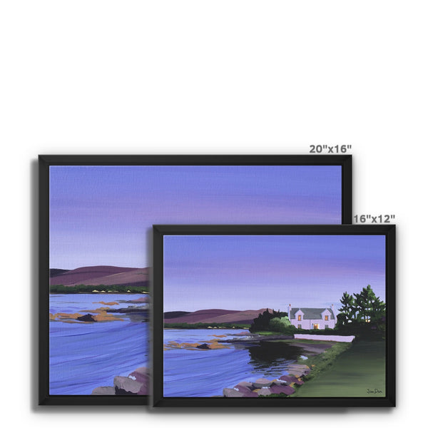 'A Skye Bay at Dusk' Framed Canvas