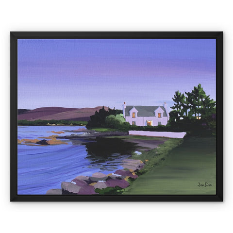 'A Skye Bay at Dusk' Framed Canvas