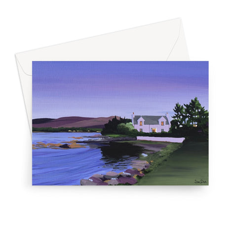 'A Skye Bay at Dusk' Greeting Card