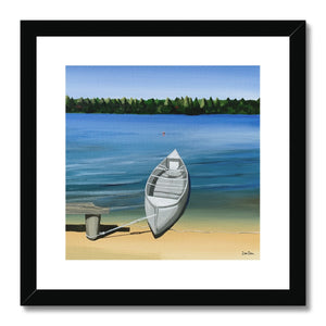 Boat on the Shore Framed & Mounted Print