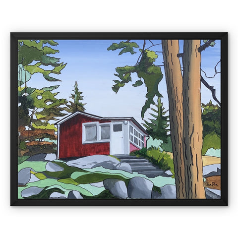 'Cabin of Inspiration' Framed Canvas